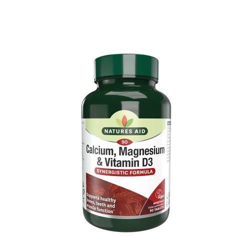 Natures Aid Calcium, Magnesium + Vitamin D3 (90 Tabletka)