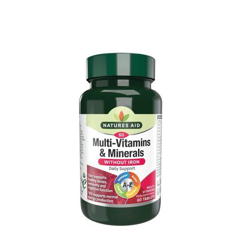 Natures Aid Multi-Vitamins & Minerals (without Iron) (60 Tabletka)