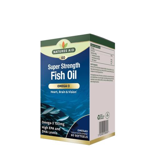 Natures Aid Super Strength Fish Oil - Omega-3 (60 Kapsułka miękka)