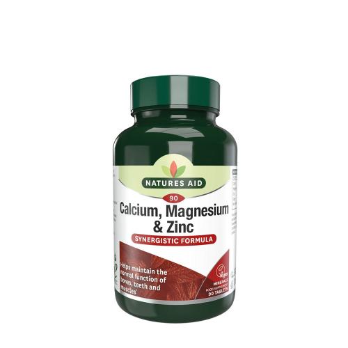 Natures Aid Calcium, Magnesium + Zinc (90 Tabletka)