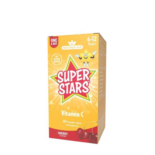 Natures Aid Super Stars Vitamin C - Cherry Flavor (60 Tabletki do żucia)