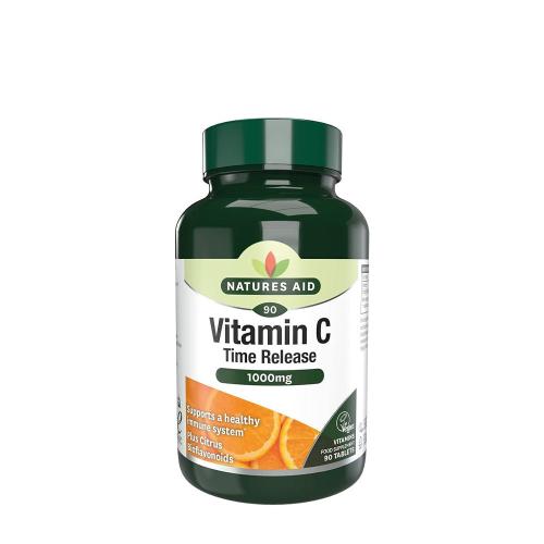 Natures Aid Witamina C 1000 mg o przedłużonym uwalnianiu - Vitamin C 1000mg Time Release (90 Tabletka)