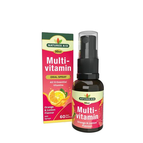 Natures Aid Multiwitamina Daily Oral Spray - Multivitamin Daily Oral Spray (30 ml, Cytryna i pomarańcza)