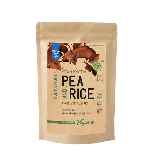 Nutriversum Pea & Rice Vegan Protein - VEGAN (500 g, Czekolada)