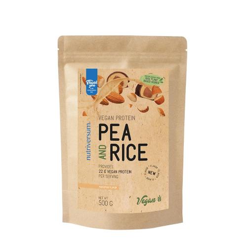 Nutriversum Pea & Rice Vegan Protein - VEGAN - NEW (500 g, Marcepan)
