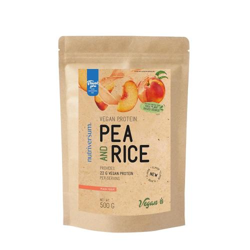 Nutriversum Pea & Rice Vegan Protein - VEGAN - NEW (500 g, Jogurt brzoskwiniowy)