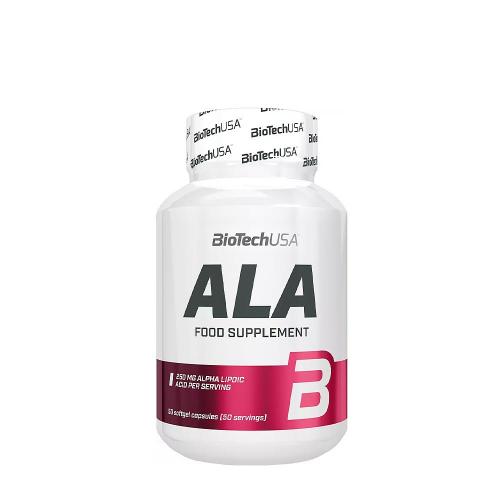 BioTechUSA ALA - 250 mg alpha lipoic acid (50 Capsules)