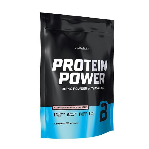 BioTechUSA Protein Power (1000 g, Strawberry Banana)