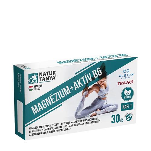 Natur Tanya NATUR TANYA VEGÁN MAGNÉZIUM + AKTÍV B6 (30) (30 Kapsułka)