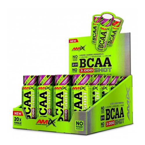 Amix BCAA 3000 Shot (20 x 60 ml, Owoce leśne)