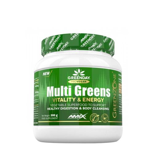 Amix GreenDay® ProVegan MultiGreens Vitality & Energy (300 g, Pomarańczowy)