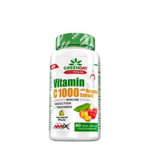 Amix GreenDay® ProVEGAN Vitamin C 1000 with Acerola Extract (60 Kapsułka)