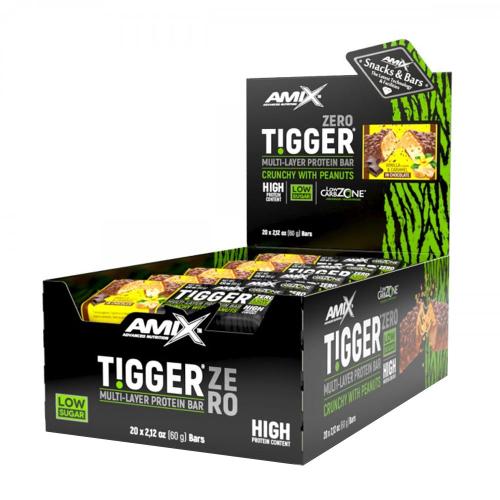 Amix TIGGER® Zero bar (20 x 60g, Wanilia i karmel)