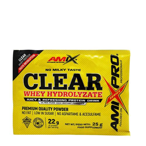 Amix Bezbarwny hydrolizat serwatki - Clear Whey Hydrolizate (22 g, Pomarańcza-imbir)