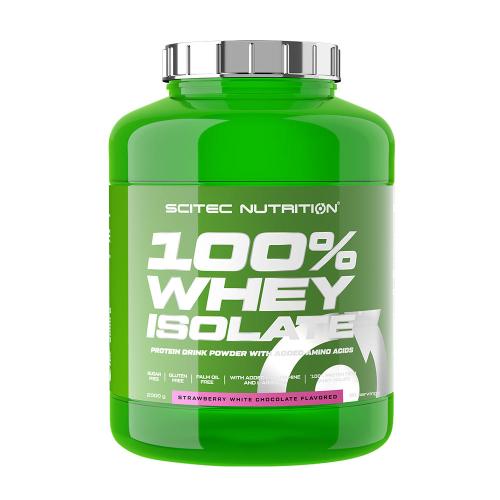 Scitec Nutrition 100% Whey Isolate (2000 g, Biała czekolada truskawkowa)