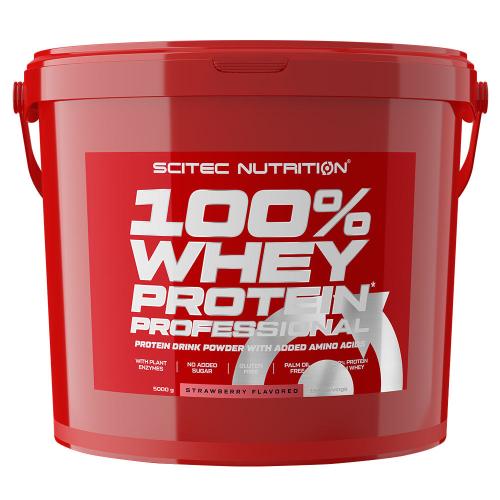 Scitec Nutrition 100% Whey Protein Professional (5000 g, Truskawka)