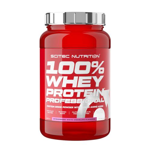 Scitec Nutrition 100% Whey Protein Professional (920 g, Biała czekolada truskawkowa)