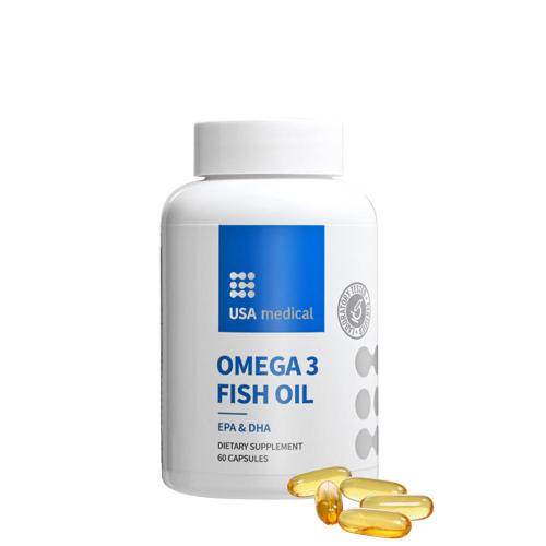 USA medical Omega 3 Fish Oil (60 Kapsułka miękka)