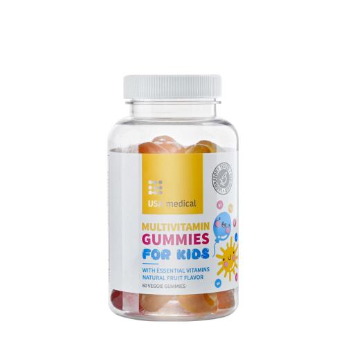 USA medical Multivitamin Gummies For kids (60 Żelka, Naturalny aromat owocowy)