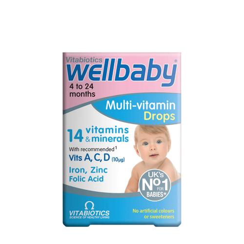 Vitabiotics Krople multiwitaminowe Wellbaby - Wellbaby Multi-vitamin Drops (30 ml)