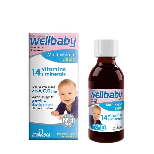 Vitabiotics Wellbaby Multiwitamina w płynie - Wellbaby Multi-vitamin Liquid (150 ml)