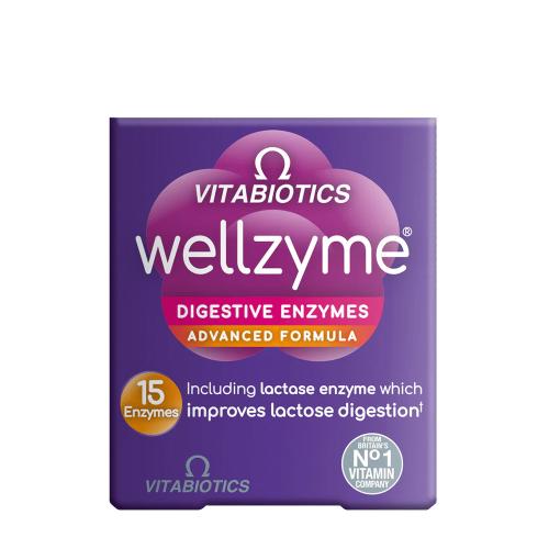 Vitabiotics Zaawansowana formuła enzymów trawiennych Wellzyme  - Wellzyme Digestive Enzymes Advanced Formula  (60 Kapsułka)