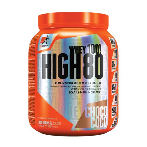 Extrifit High Whey 80 - High Whey 80 (1000 g, Czekolada kokosowa)