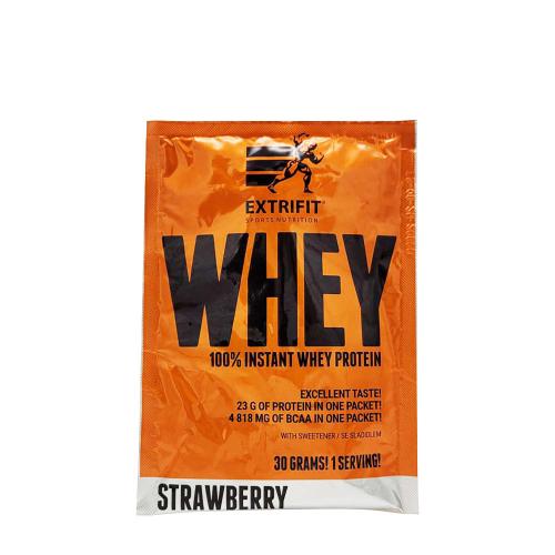 Extrifit 100% Błyskawiczne Białko Serwatkowe - 100% Instant Whey Protein (30 g, Truskawka)