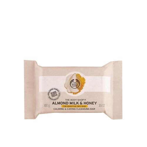 The Body Shop Mleczko migdałowe i miodowa kostka oczyszczająca - Almond Milk & Honey Cleansing Bar (100 g)