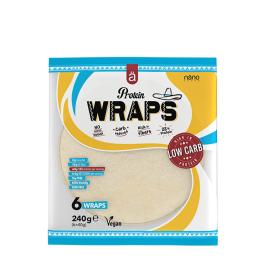   Nanosupps Wrap proteinowy - tortilla z mąki pszennej - Protein Wrap - Wheat Flour tortilla (240 g, Naturalne)