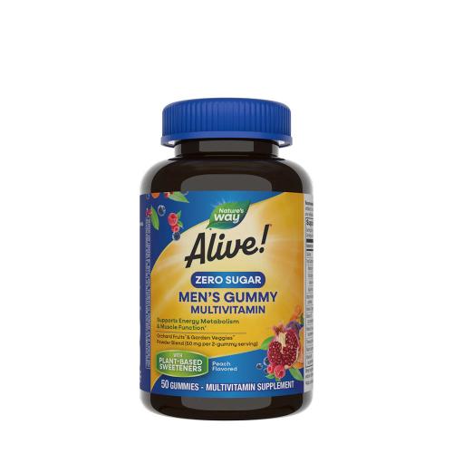 Natures Way Alive!® Zero Sugar Men's Gummy Multivitamin (50 Żelka)