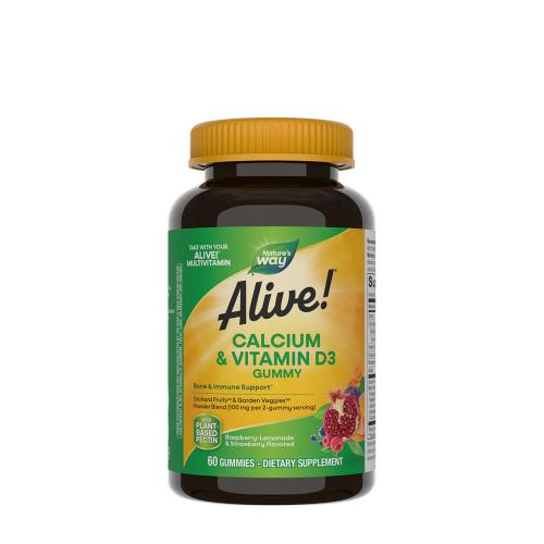 Natures Way Alive!® Calcium + D3 Gummies (60 Żelka)