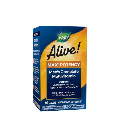 Natures Way Alive!® Men’s Max3 Daily Multivitamin (90 Tabletka)