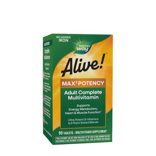 Nature's Way Alive!® Max3 Daily Multivitamin Without Iron (90 Tabletka)