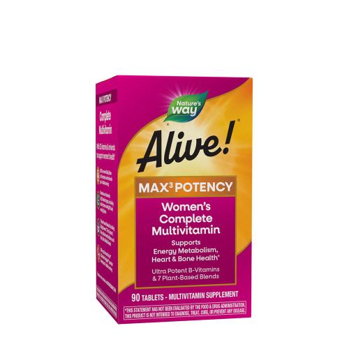 Natures Way Alive!® Max3 Potency Women’s Multivitamin (90 Tabletka)