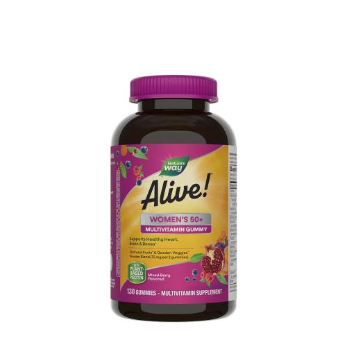 Natures Way Alive!® Women's 50+ Gummy Multivitamin (130 Želka, Mieszanka leśnych jagód)