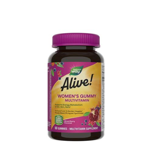 Natures Way Alive!® Women’s Gummy Multivitamin (60 Żelka, Mieszanka leśnych jagód)