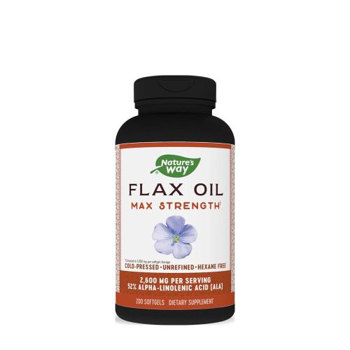 Natures Way Flax Oil Max Strength (200 Kapsułka miękka)