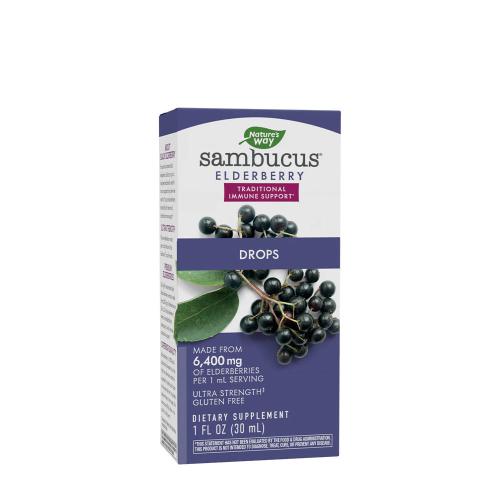 Natures Way Sambucus Drops (30 ml, Kwiat czarnego bzu)