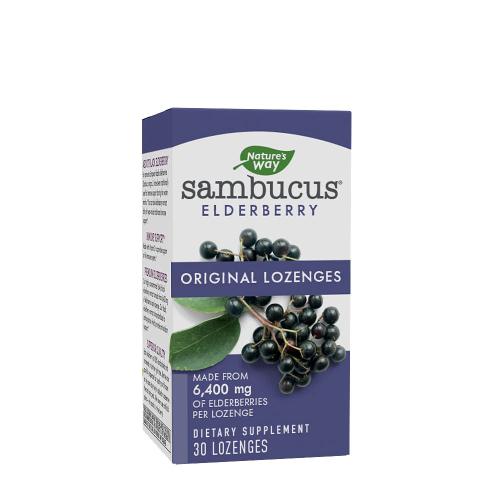 Natures Way Sambucus Original Lozenges (30 Tabletka do ssania, Kwiat czarnego bzu)