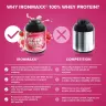 Ironmaxx 100% Whey Protein (2350 g, Malina)