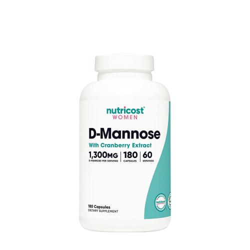 Nutricost D-Mannose with Cranberry Extract for Women 1300 mg (180 Kapsułka)