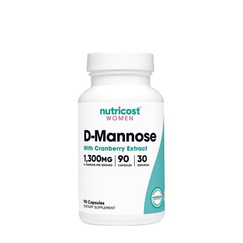 Nutricost D-Mannose with Cranberry Extract for Women 1300 mg (90 Kapsułka)