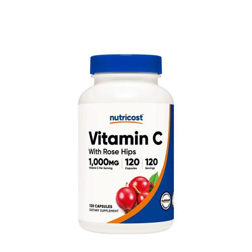 Nutricost Vitamin C with Rose Hips Capsules (120 Kapsułka)