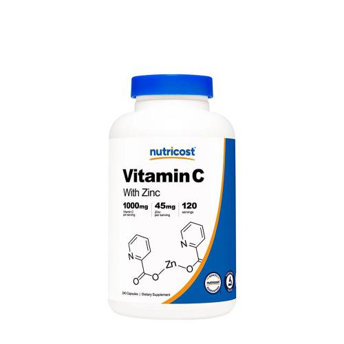 Nutricost Vitamin C (with Zinc) 1,000 mg (240 Kapsułka)