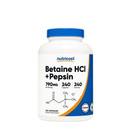 Nutricost Betaine HCI + Pepsin Capsules (240 Kapsułka)