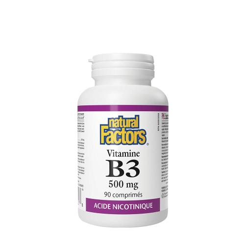 Natural Factors Niacin 500 mg  (90 Kapsułka)