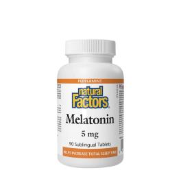   Natural Factors Melatonin 5 mg (90 Tabletka, Mięta pieprzowa)