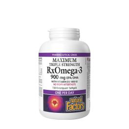   Natural Factors RxOmega-3 with Vitamin D3 Maximum Triple Strength 900 mg (150 Kapsułka miękka)