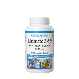   Natural Factors Ultimate 3-6-9 – 1200 mg  (90 Kapsułka miękka)